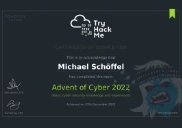 Advent of Cyber 2022 Certificate